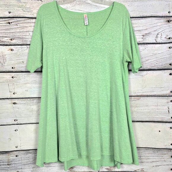 LuLaRoe Mint Green Irma Hi-Low Tunic Top L - Picture 1 of 7